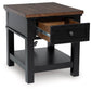 Wildenauer - Brown / Black - Rectangular End Table - Forward Furniture