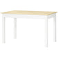 Kitchen Table, Dining Table for 4 to 6 People, 46.9" W x 27.6" D x 29.5" H, Oak
