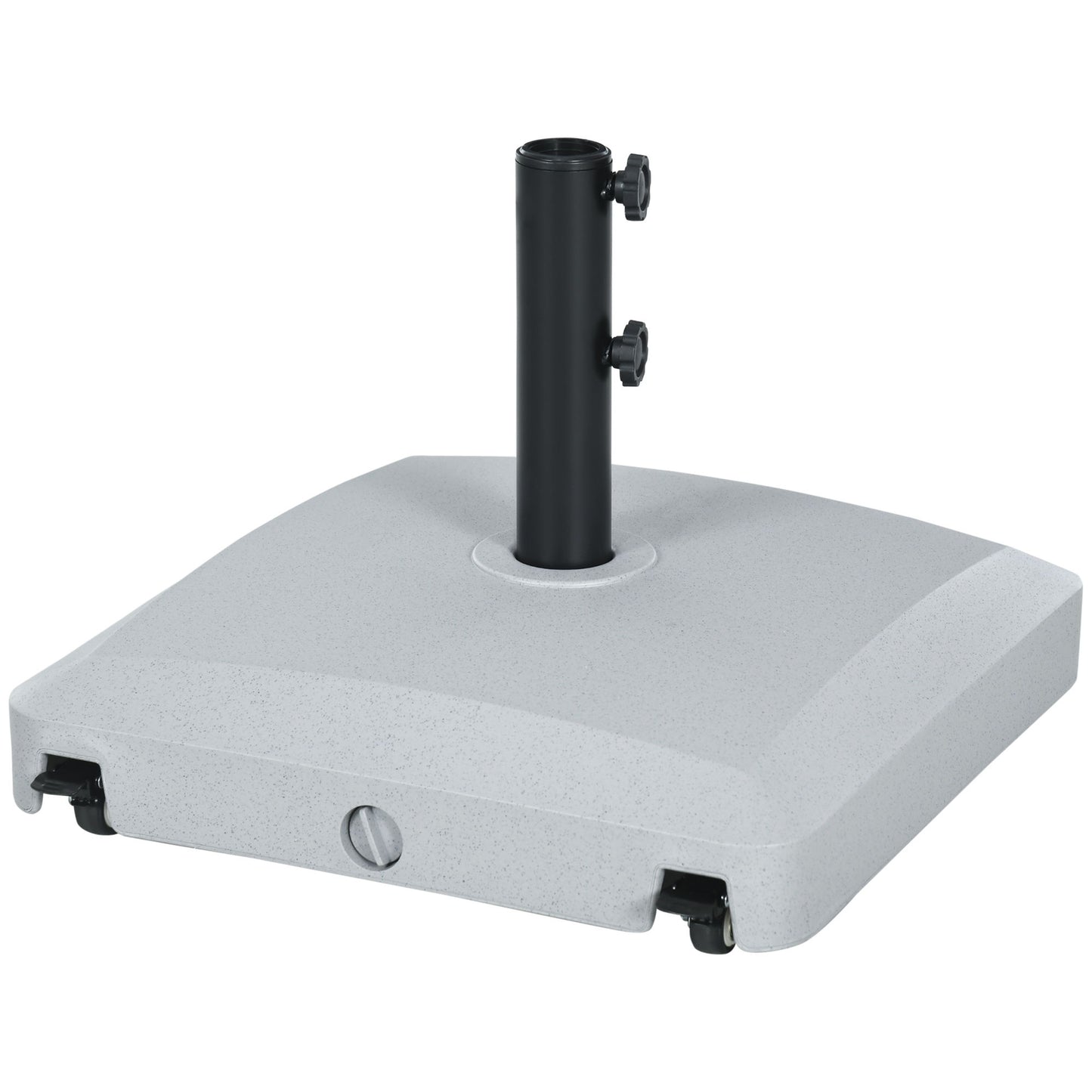 66 lb Heavy Duty Patio Umbrella Stand Filled Umbrella Holder Market Umbrella Base for Outdoor Garden Backyard Light Grey