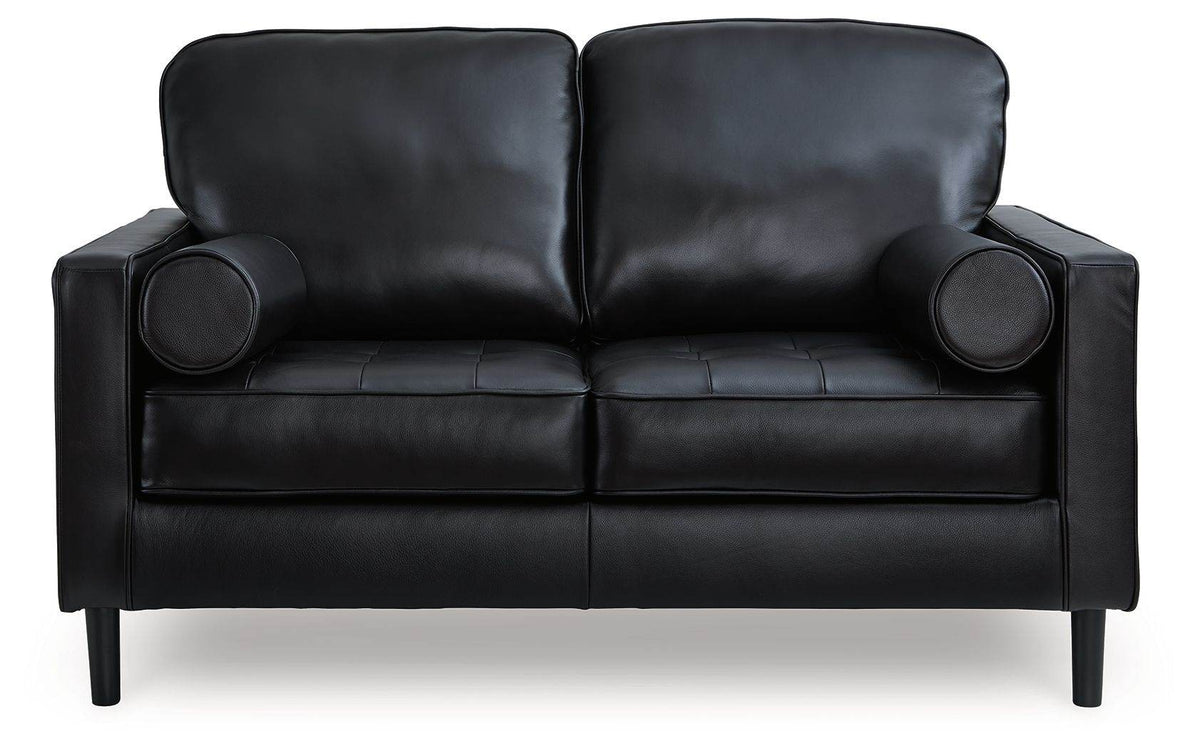 Bryceview - Loveseat - Leather Match - Onyx