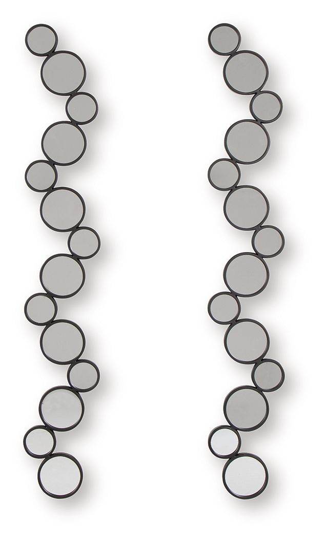 Vinler - Accent Mirror Set (Set of 2) - Black