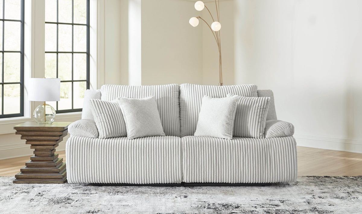 Top Tier - Alloy - 2-Piece Sectional Loveseat With RAF And LAF Recliner - Forward Furniture
