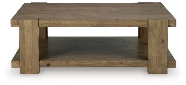 Flangren - Rectangular Cocktail Table - Light Brown
