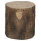 Tree Stump Decorative Garden Stool, 15" Outdoor Stool Side Table Plant Stand Footstool for Indoor Outdoor, Brown
