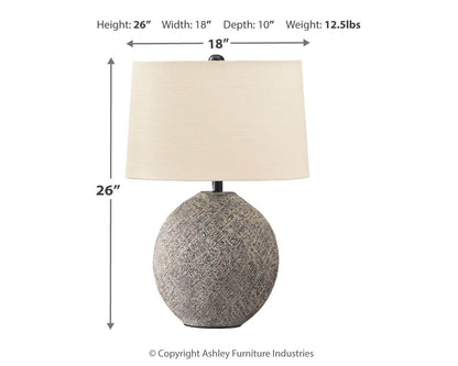 Harif - Beige - Paper Table Lamp - Forward Furniture