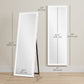 LED Mirror with Dimmable and 3 Colour Lights, 64" x 21" Rectangular Full Body Mirror for Bedroom Living Room, White