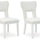 Chalanna - White - Dining Upholstered Side Chair (Set of 2)