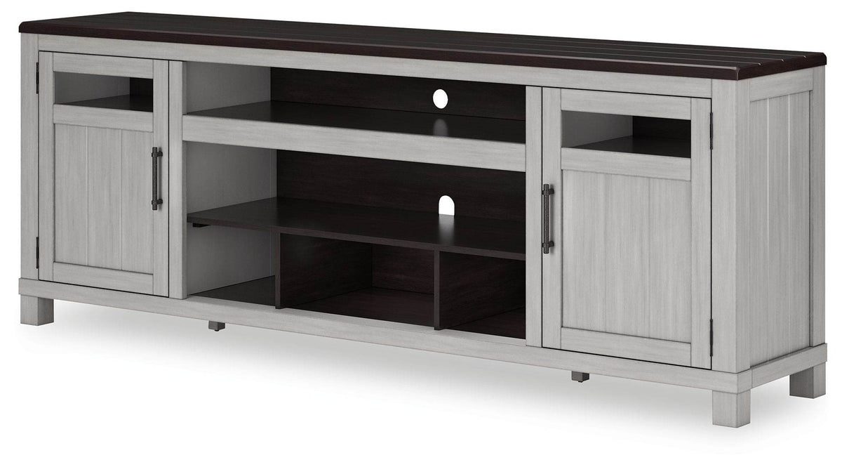 Darborn - Gray / Brown - XL TV Stand W/Fireplace Option - Forward Furniture
