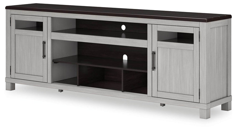 Darborn - Gray / Brown - XL TV Stand W/Fireplace Option - Forward Furniture