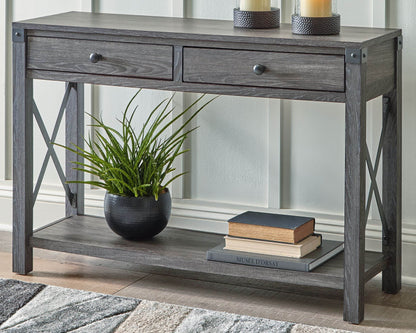 Freedan - Grayish Brown - Console Sofa Table - Forward Furniture