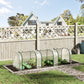 10' x 3' x 2.5' Portable Mini Tunnel Greenhouse with 3 Zipped Doors, Easy Assembly, Clear