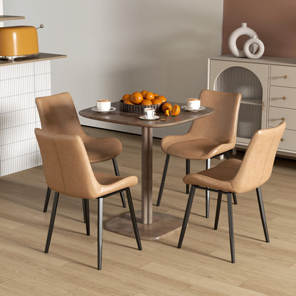 Modern Dining Table for 4, 27.6"