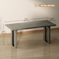 71" Industrial Dining Table Seats 8 - Grey Wood Finish