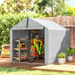 7' x 5' Portable Shed, Waterproof Bike Tent with Roll-up Zipper Door and Galvanized Metal Frame for Bike