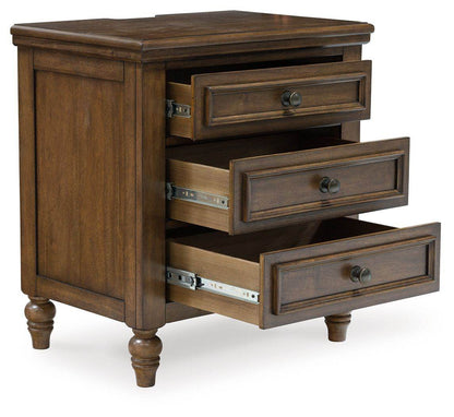 Sturlayne - Brown - Three Drawer Night Stand - Forward Furniture