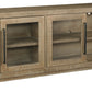 Waltleigh - Distressed Brown - Accent Cabinet