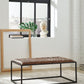 Junsor - Cocktail Ottoman - Brown / Black