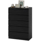 5-Drawer Dresser Chest of Drawers - Black