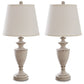 Dorcher - Antique Gray - Metal Table Lamp (Set of 2)