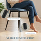 Dining Chairs Set of 4, Upholstered Dining Room Chairs with Steel Legs, Modern Kitchen Chair for Dining Room, Light Blue