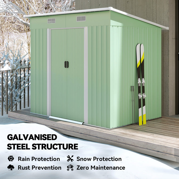 7' x 4' Metal Garden Shed