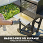 2 Burner Propane Gas Grill with Wheels, 18,400 BTU Portable BBQ Grill with Foldable Side Shelves, Warming Rack, Black