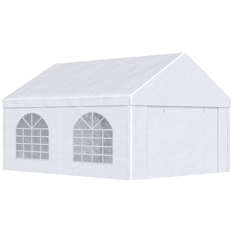16.5' x 13' White Event Party Tent with Windows & Doors