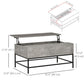 Lift Top Coffee Table with Hidden Storage Compartment Lift Tabletop Center Table for Living Room, Grey