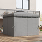10' x 10' 2-Tier Outdoor Gazebo Canopy Tent with Zippered Mesh Sidewalls, Aluminum Frame for Patio, Backyard Light Grey