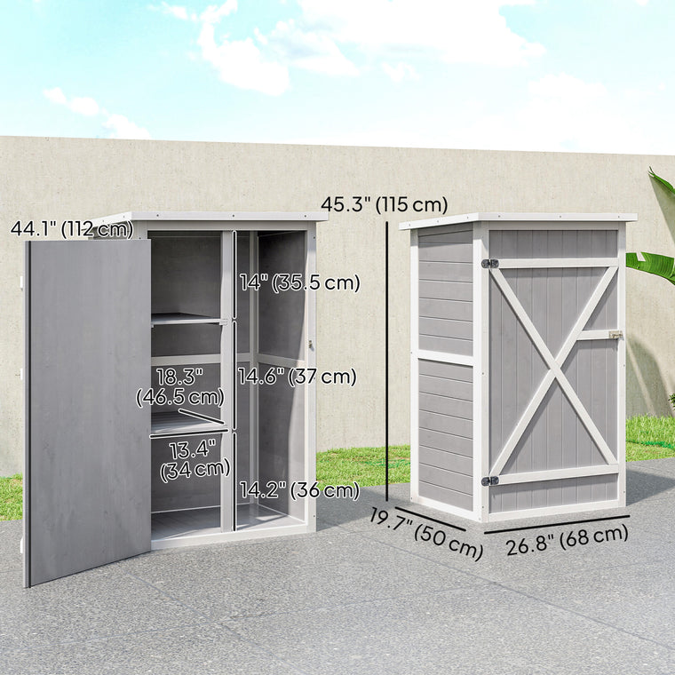 29.9" x 21.7" x 45.3" Storage Cabinet with Shelves