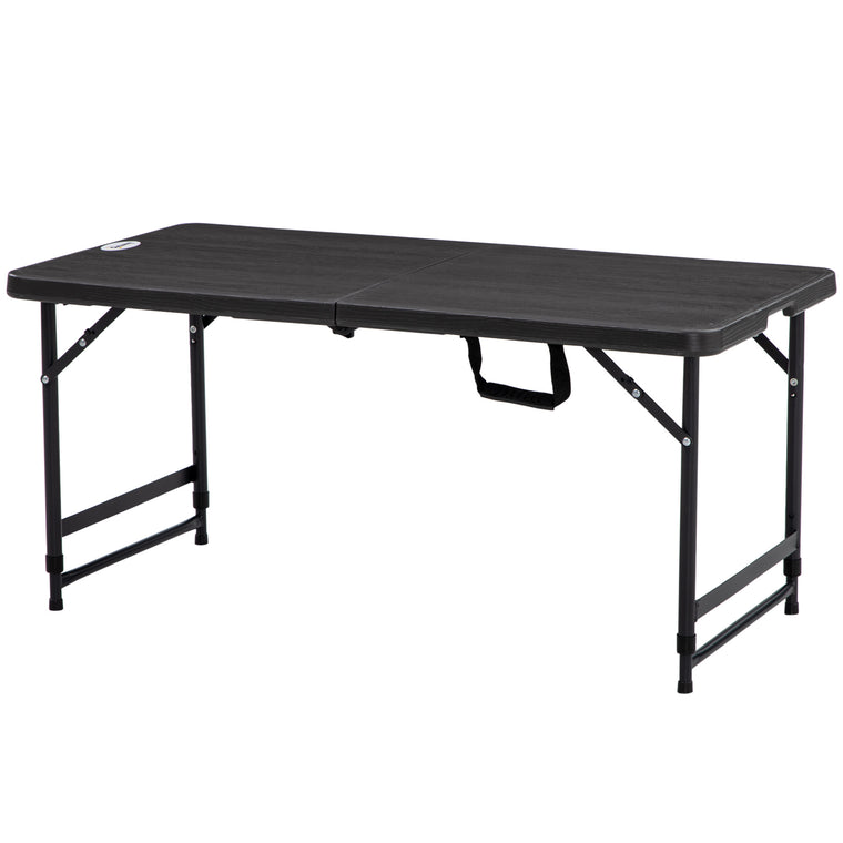 Height Adjustable Folding Dining Table for 4