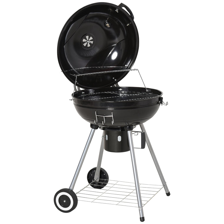 Portable Kettle Charcoal Grill with Heat Control