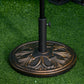 29 lb Heavy Duty Concrete Umbrella Base, 19" Round Parasol Holder for Outdoor, Garden, Backyard, Deck, Bronze