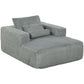 Sofa Bed, Sleeper Chair Bed with Pillow, Single, Grey