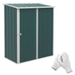 5' x 3' Outdoor Storage Shed, Steel Garden Shed with Single Lockable Door, Tool Storage Shed for Backyard, Green