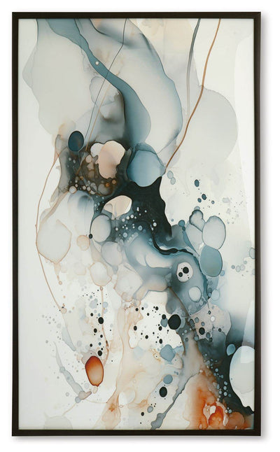 Foxenburg - Blue / Amber / White - Wall Art - Forward Furniture