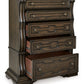 Maylee - Dark Brown - Five Drawer Chest