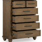 Karallin - Seven Drawer Chest - Medium Brown