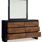 Kraeburn - Brown / Black - Dresser And Mirror