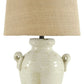 Emelda - Cream - Ceramic Table Lamp