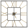 Thames - Wall Clock - Black / Gold Finish