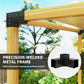 8PCS Pergola Kit, Pergola Brackets with 3-Way & 4-Way Corner Brackets for 4"x4" (Actual 3.6"x3.6") Lumber