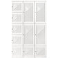 Portable Wardrobe Closet, Folding Bedroom Wardrobe, Clothes Storage Organizer with 8 Cube Compartments, White