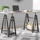 Bayflynn - White / Black - Adjustable Height Desk