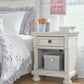 Robbinsdale - Antique White - One Drawer Night Stand