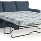 Rannis - Navy - Queen Sofa Sleeper - Fabric