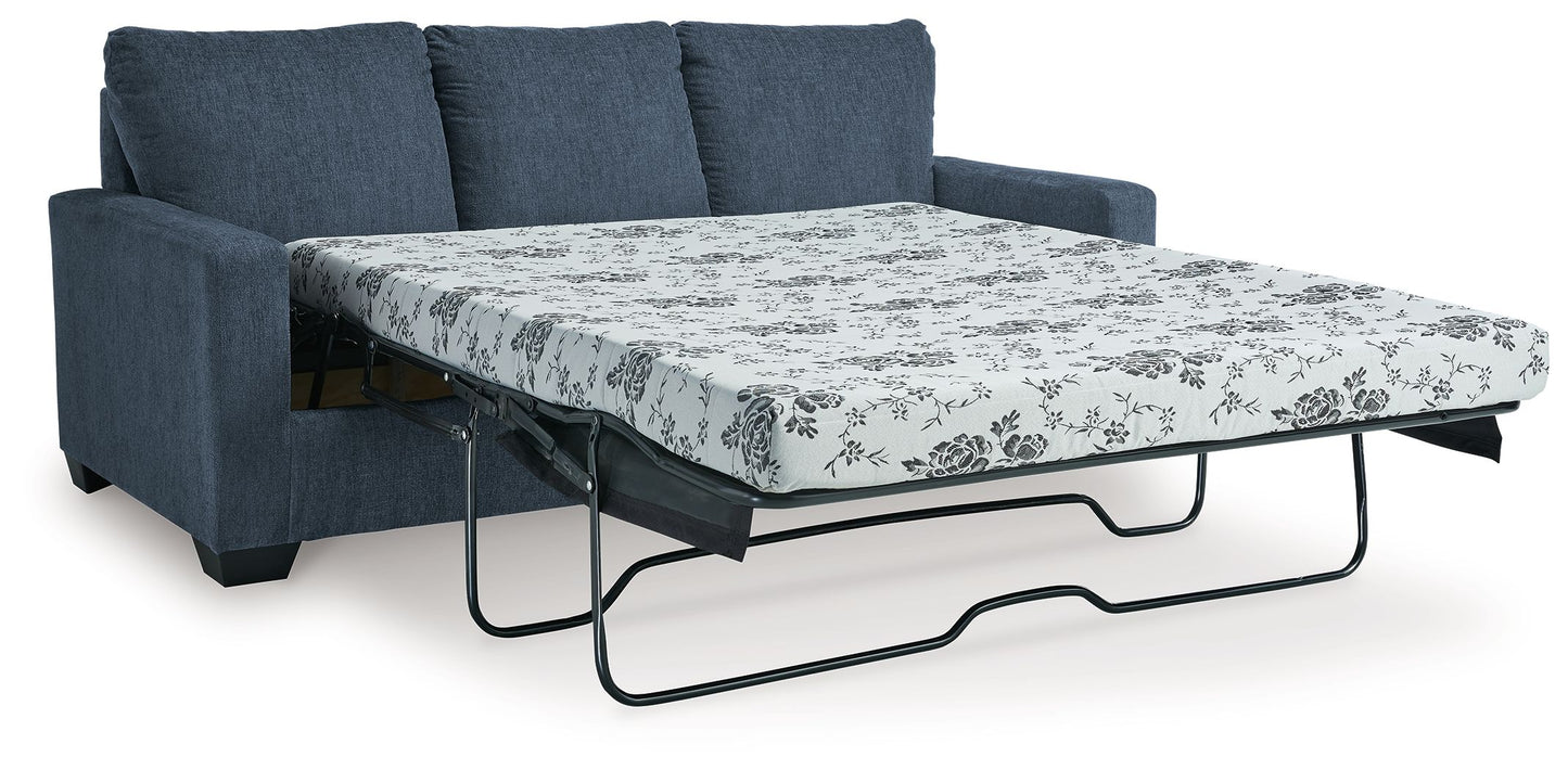 Rannis - Navy - Queen Sofa Sleeper - Fabric