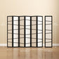 66.9" Folding Room Divider, 6 Panel Wall Partition with Wood Frame for Bedroom, Home Office, White
