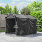 Outdoor Storage Shed, UV Resistant Bike Tent with Roll-up Zipper Door, Portable Shed for Bike, Motorcycle, Black