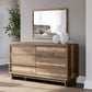 Chirason - Brown - Six Drawer Dresser And Mirror